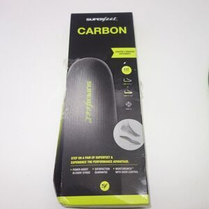 NEW SUPERFEET CARBON Slim Athletic Insoles Size B Men's 2.5-4 Women's 4.5-6